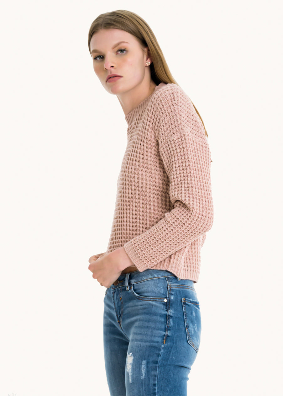 Suéter tejido corto BLUSH