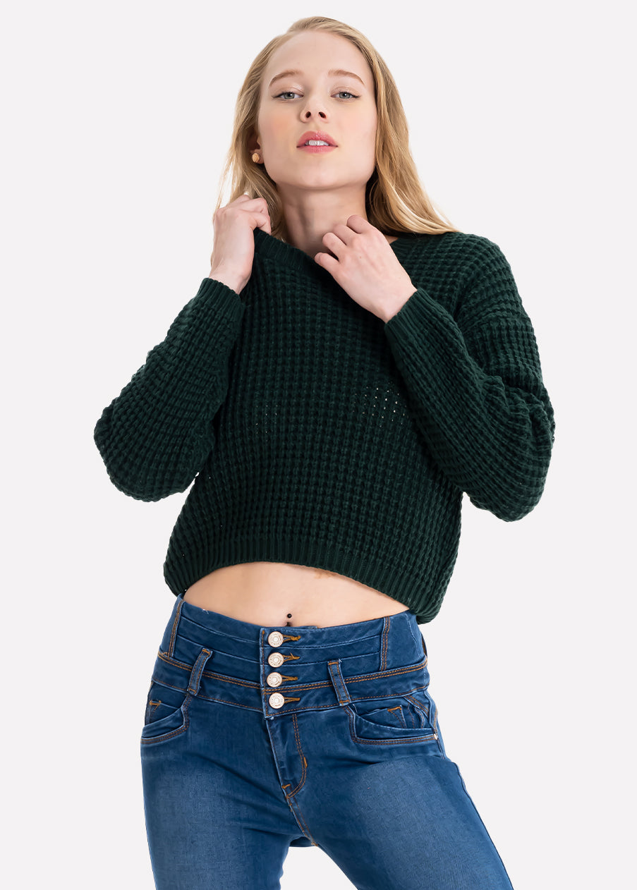 Suéter tejido corto JADE