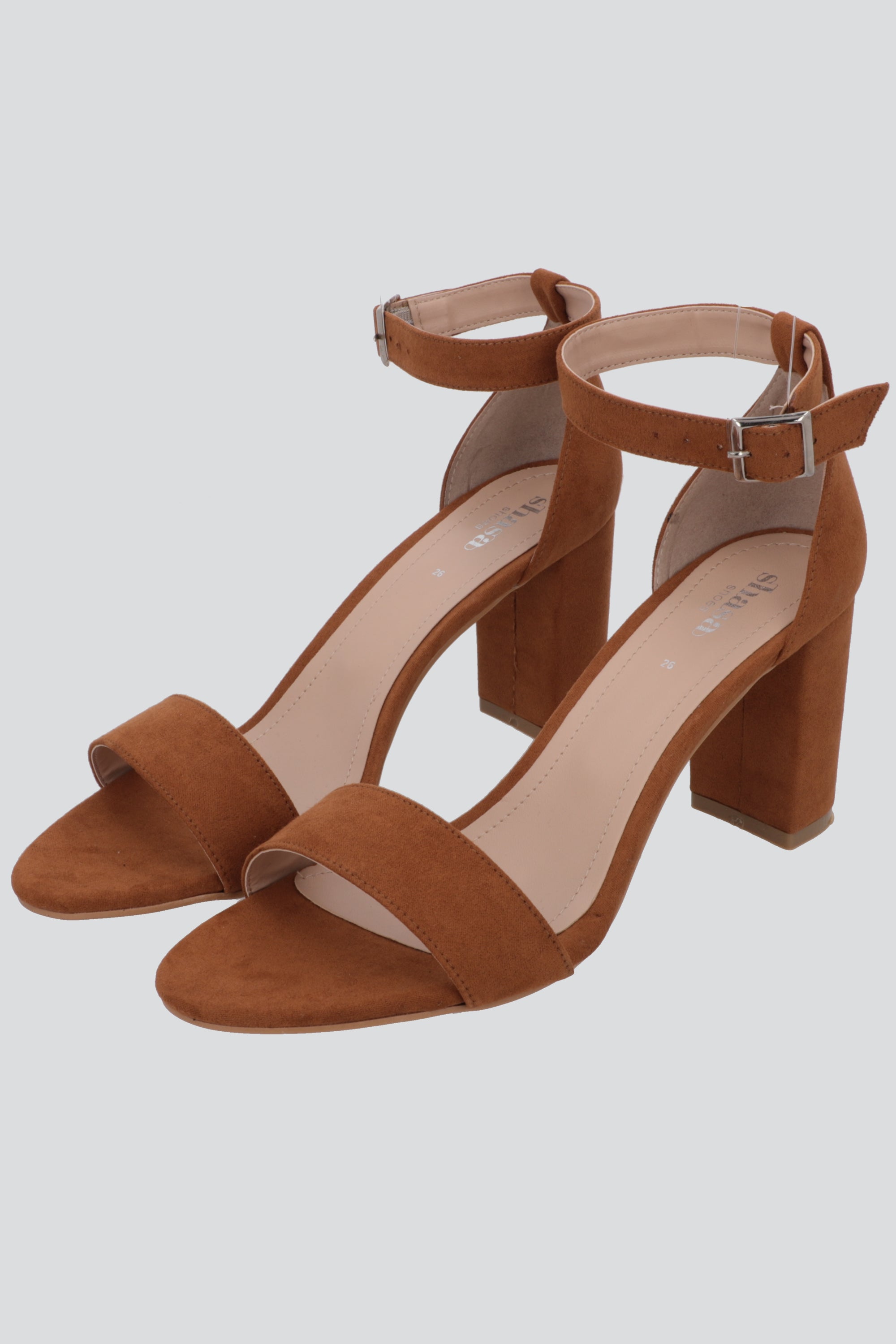 Tacon Tiras Basico Suede CAMELLO