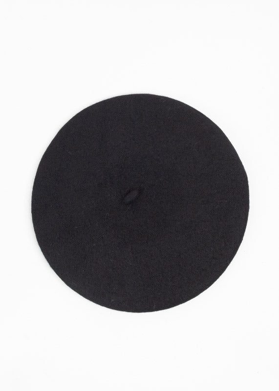 Boina lisa monocolor NEGRO