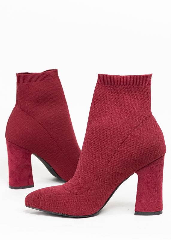 Botín tissue sock Wine