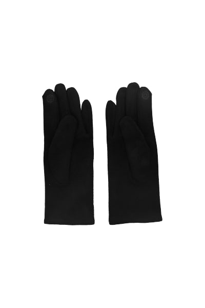 Suede gloves BLACK