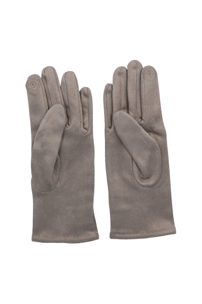 Suede gloves GREY