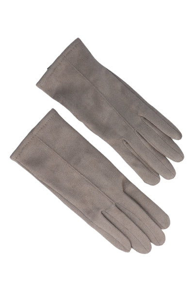 Suede gloves GREY