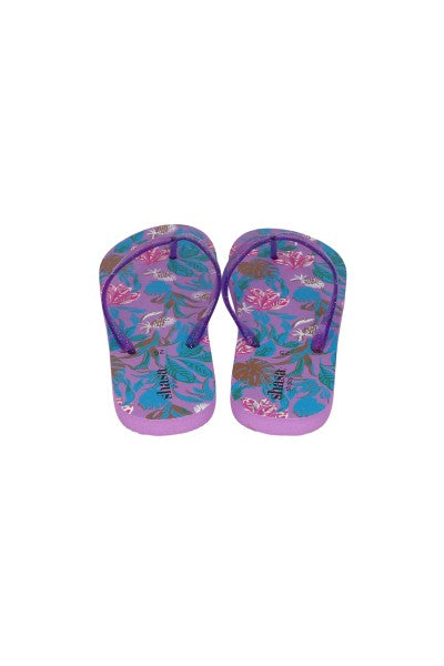 Flip flop tropical brillos correas LILA