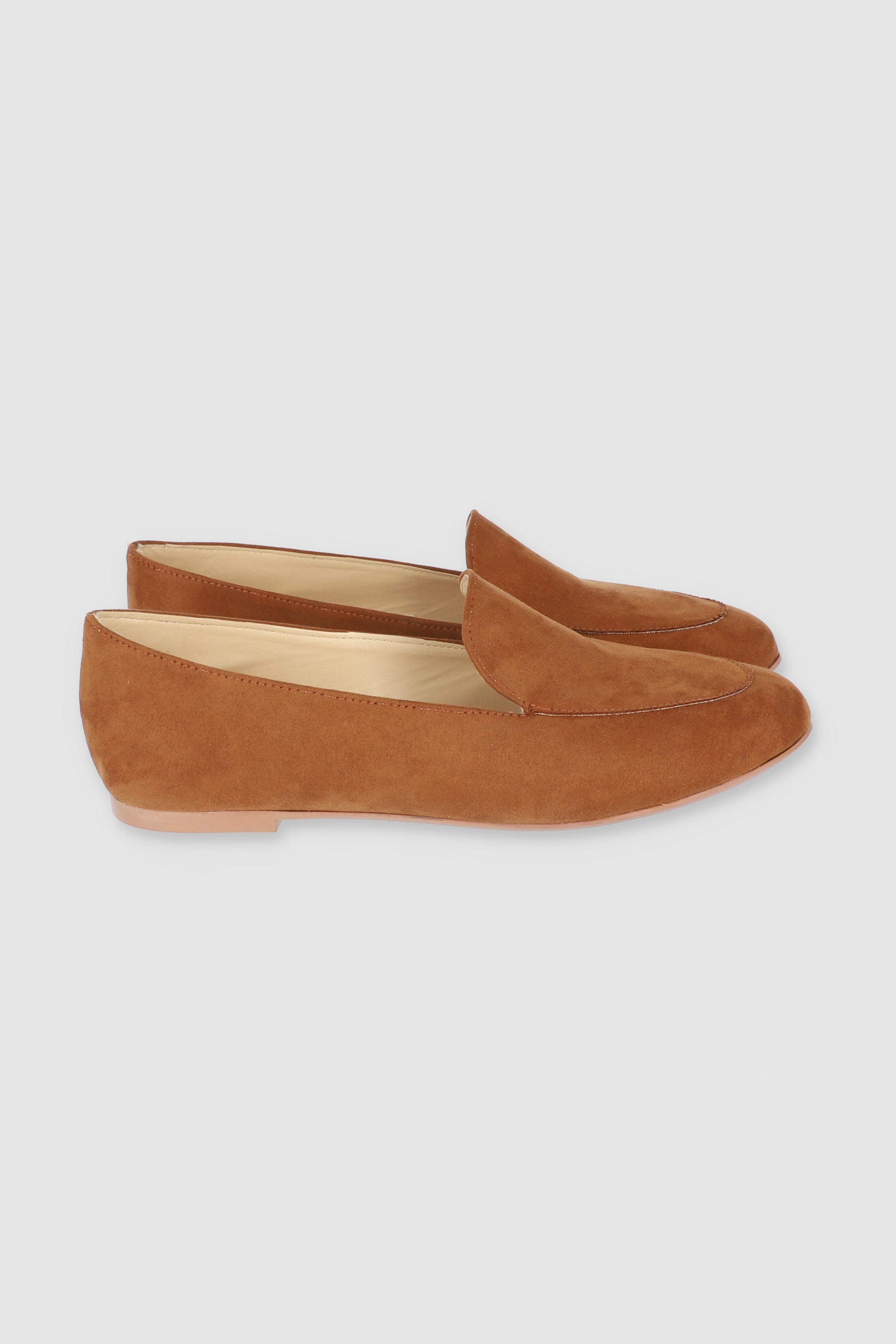 Flat Loafer Suede CAMEL