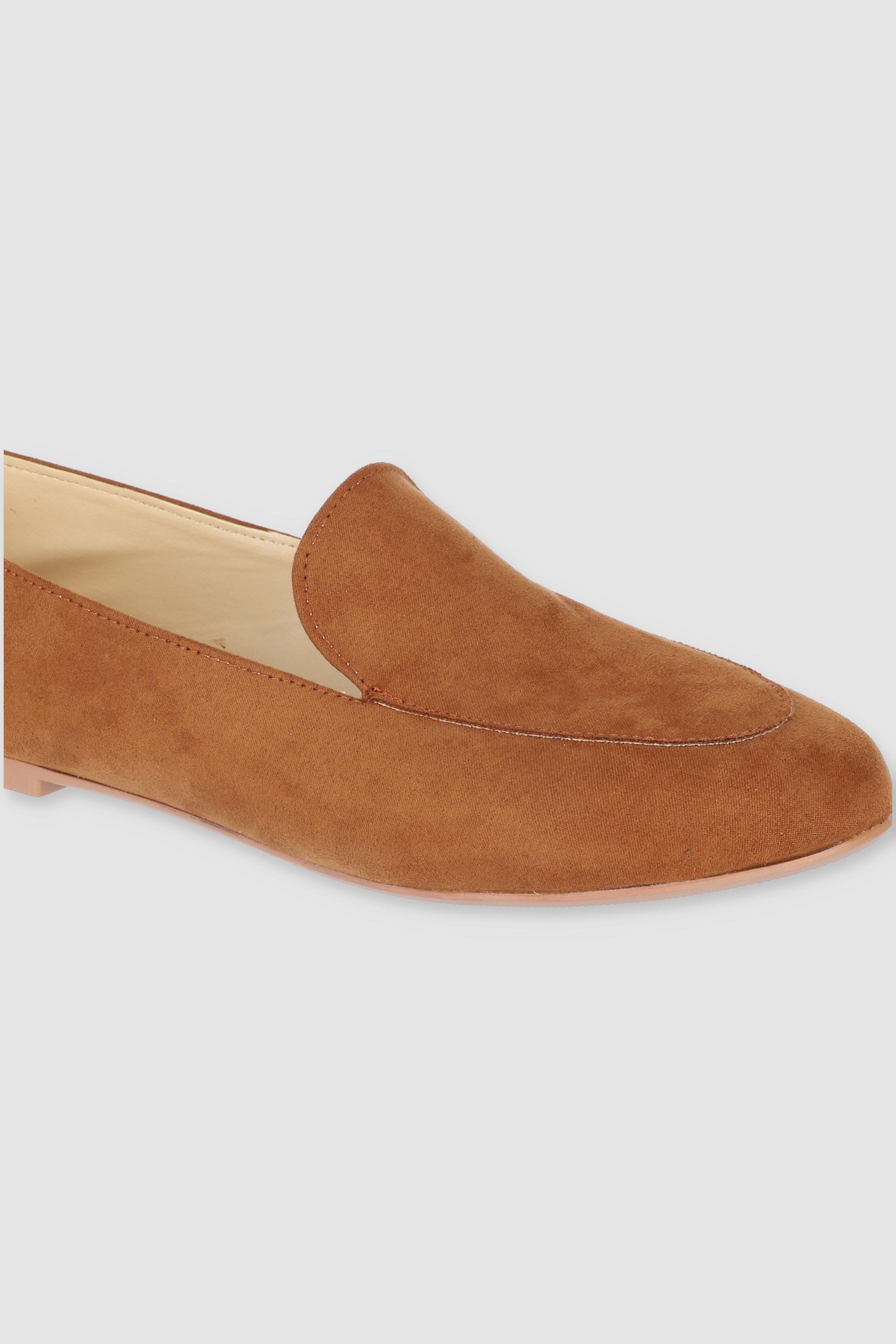 Flat Loafer Suede CAMEL