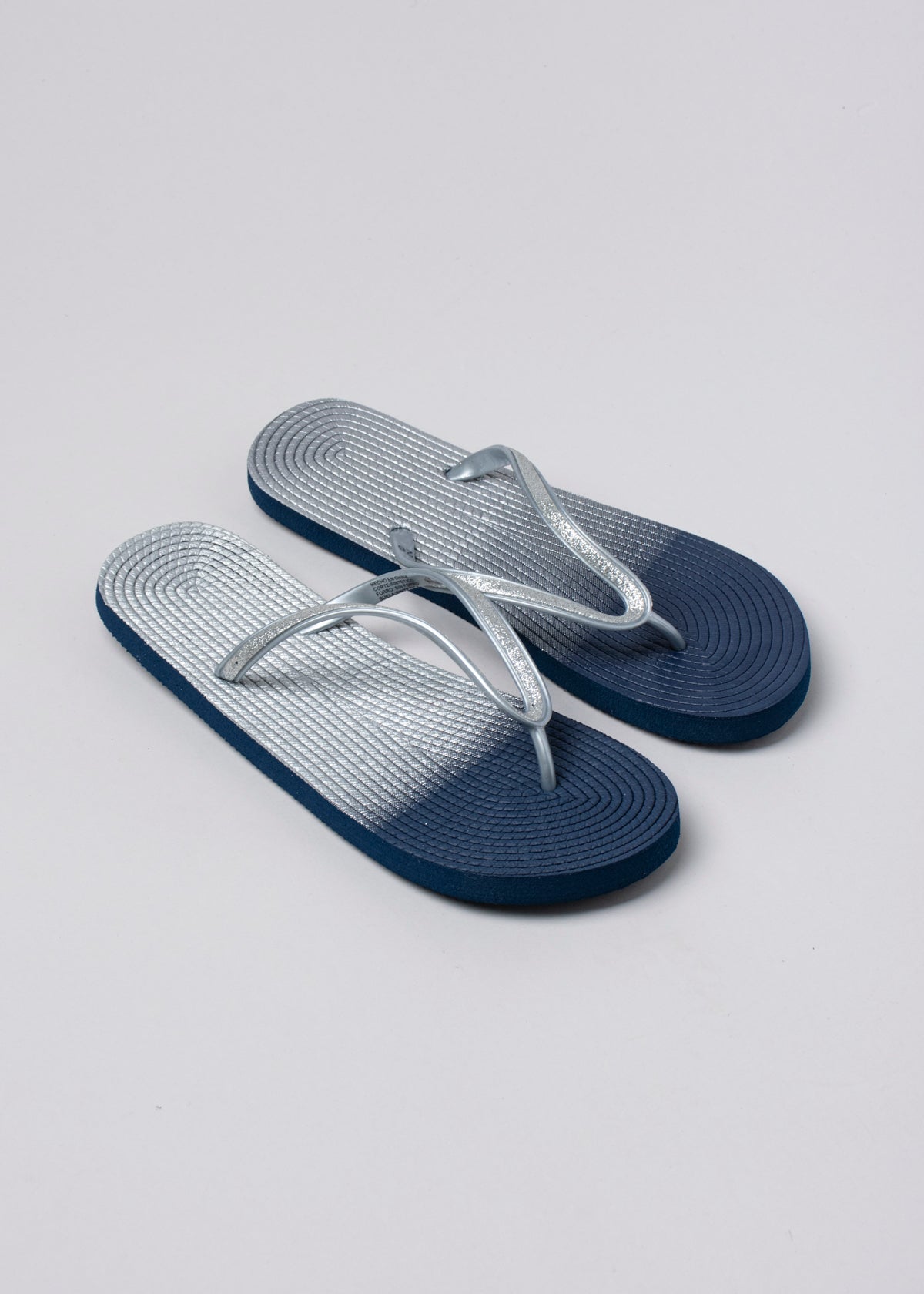 Flip flop textura brillos MARINO