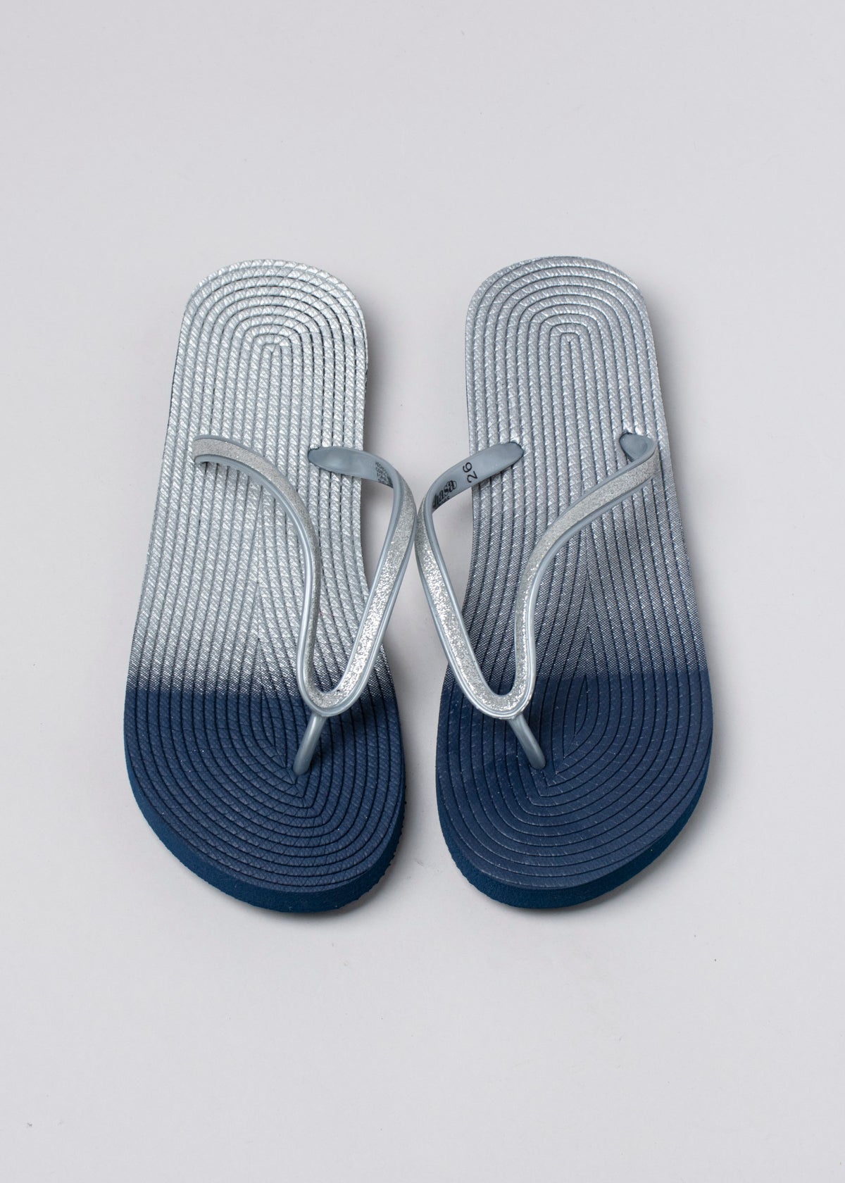 Flip flop textura brillos MARINO