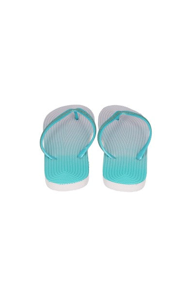 Flip flop textura brillos AZUL COMBO