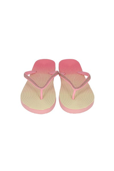 Flip flop textura brillos ORO ROSA