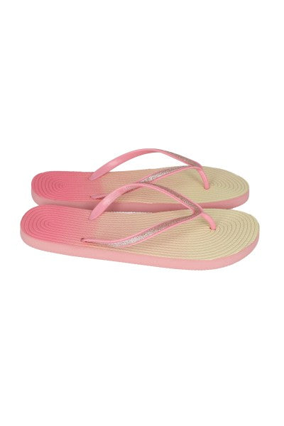 Flip flop textura brillos ORO ROSA