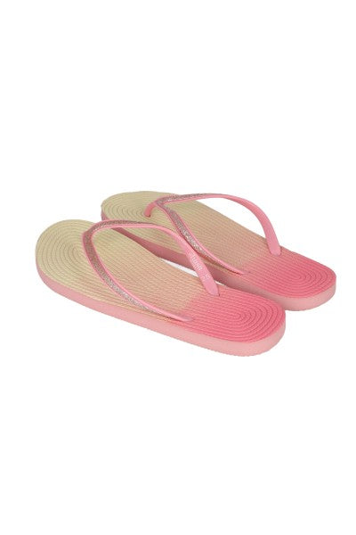 Flip flop textura brillos ORO ROSA