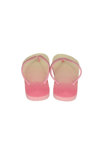 Flip flop textura brillos ORO ROSA