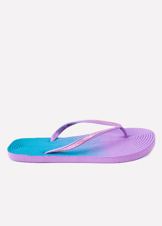 Flip flop textura brillos MORADO