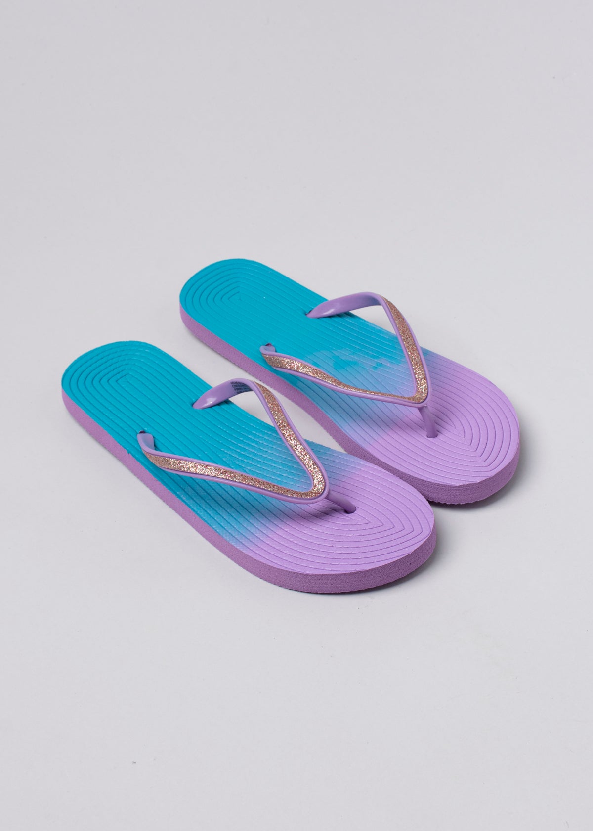 Flip flop textura brillos MORADO