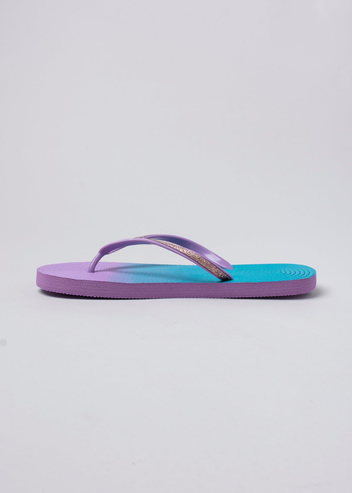 Flip flop textura brillos MORADO