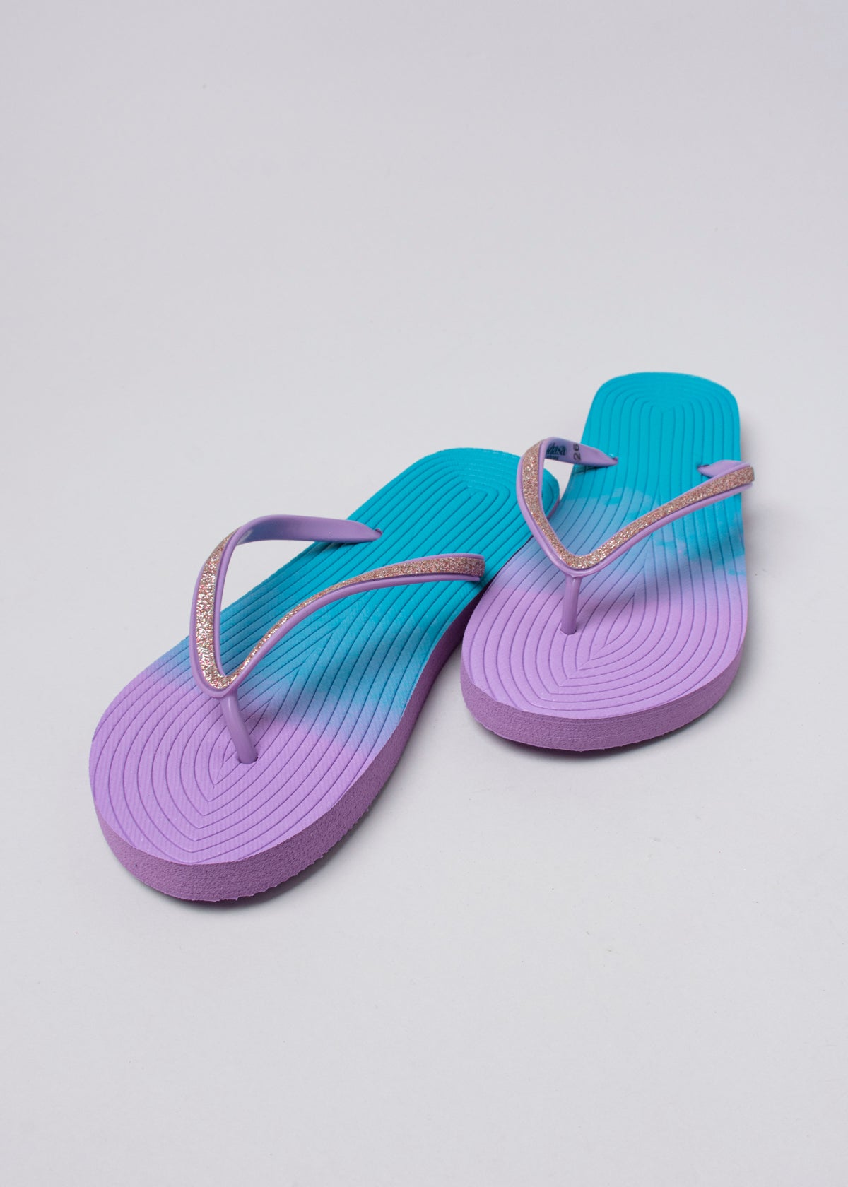 Flip flop textura brillos MORADO