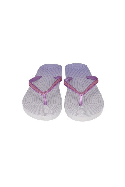 Flip flop textura brillos MORADO COMBO