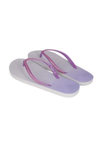 Flip flop textura brillos MORADO COMBO