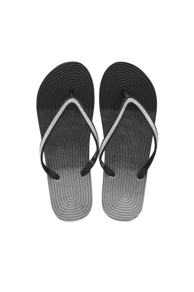 Flip flop textura brillos NEGRO