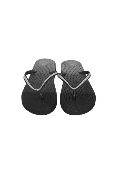 Flip flop textura brillos NEGRO