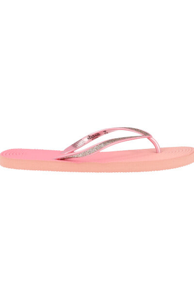 Flip flop textura brillos ROSA