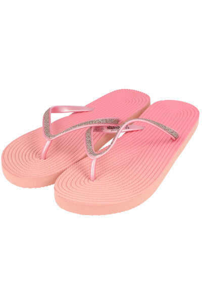 Flip flop textura brillos ROSA