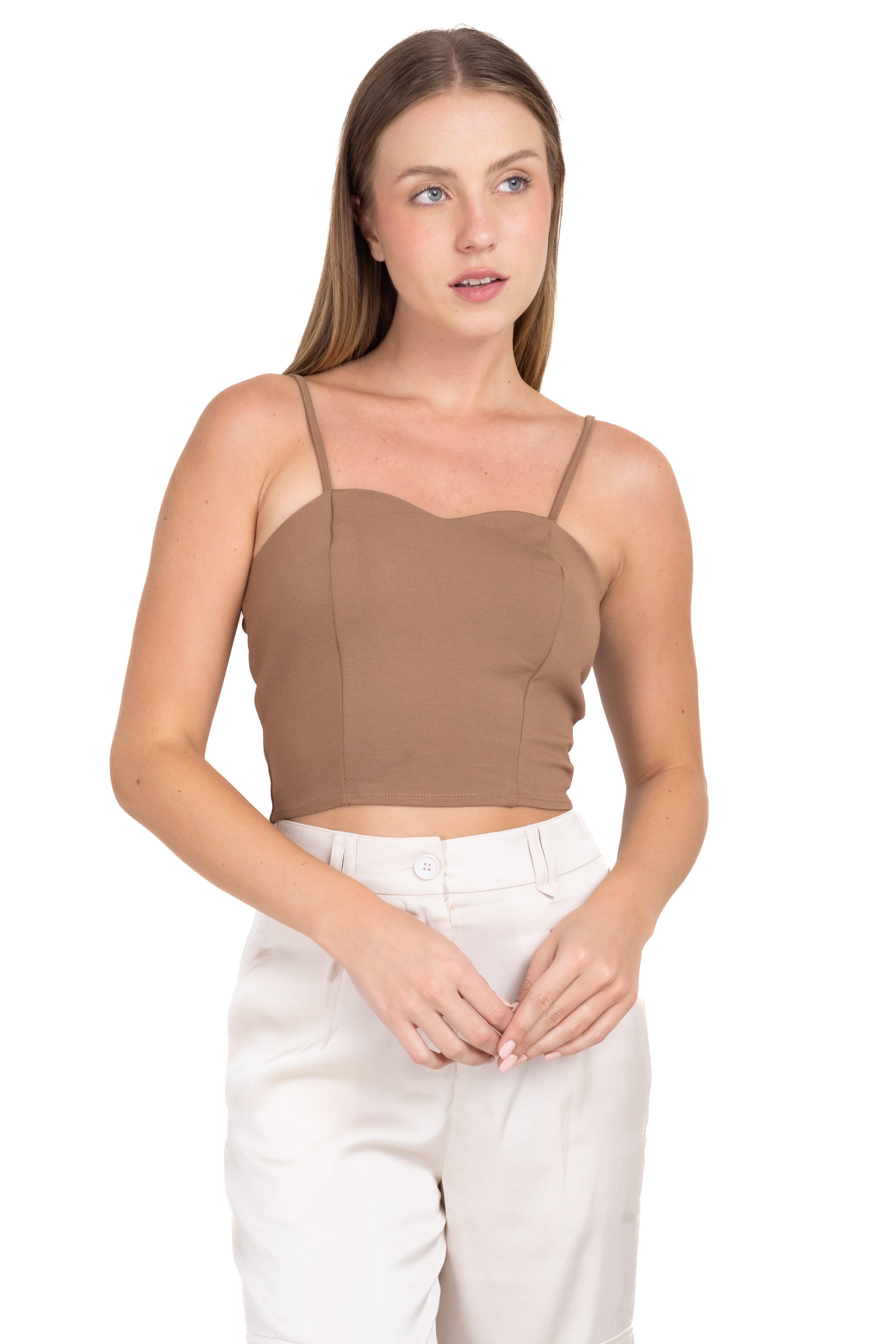 Top Copas Tirantes KHAKI