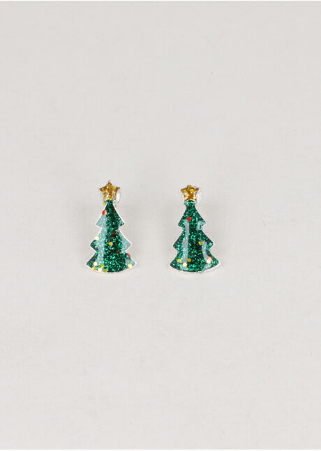 Aretes Arbol Navidad VERDE