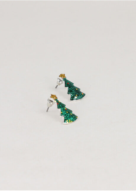 Aretes Arbol Navidad VERDE