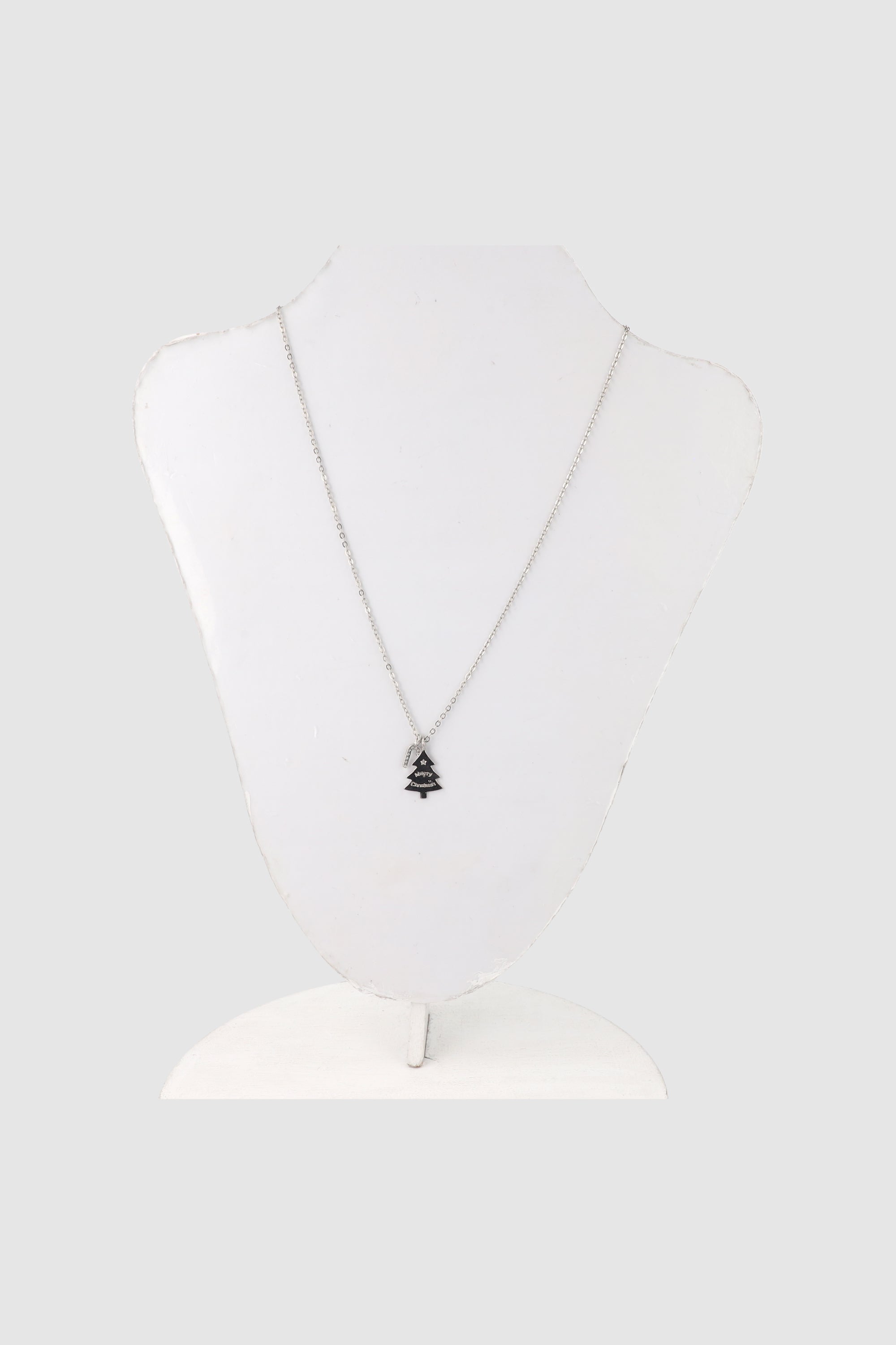 Christmas tree necklace SILVER