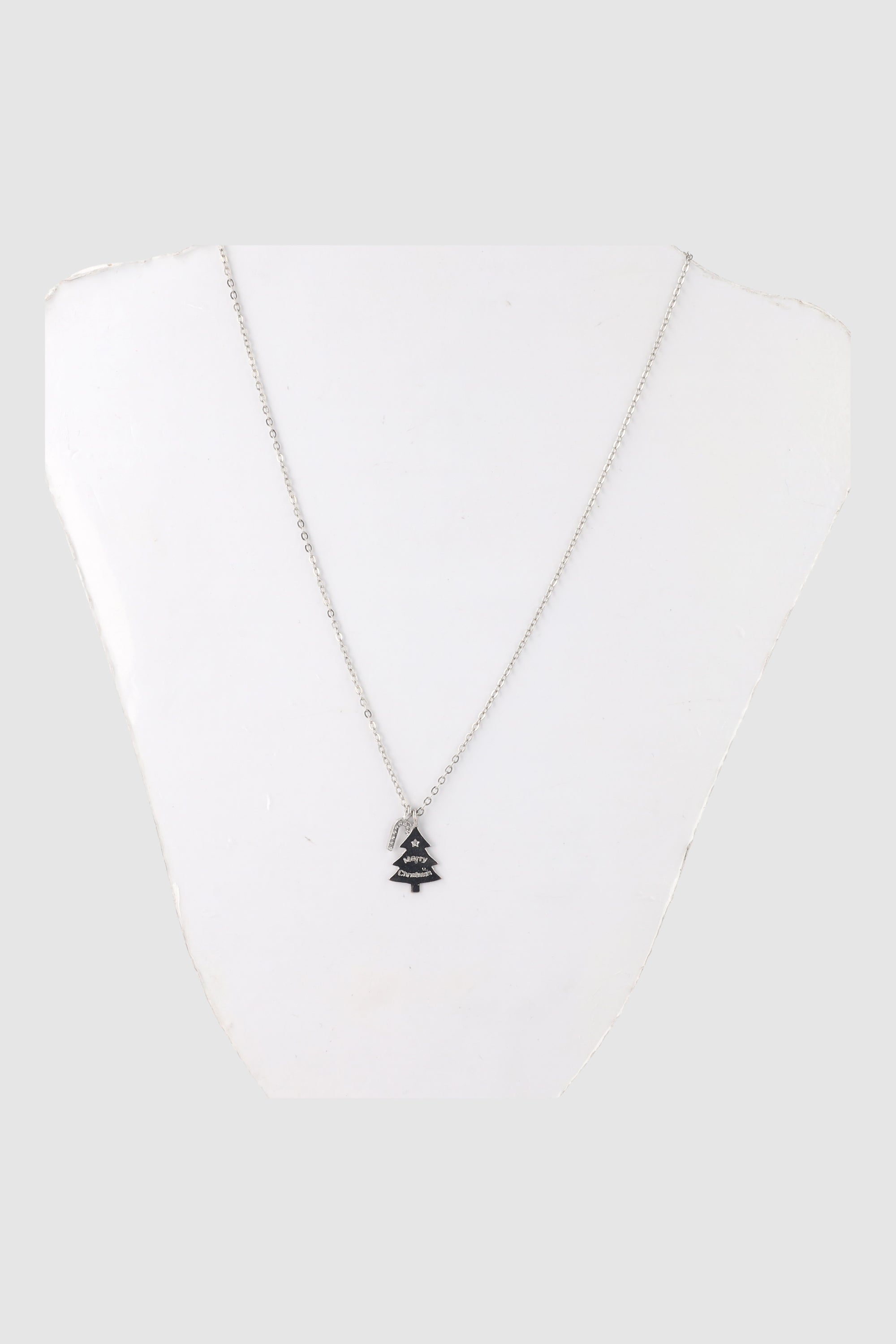 Christmas tree necklace SILVER