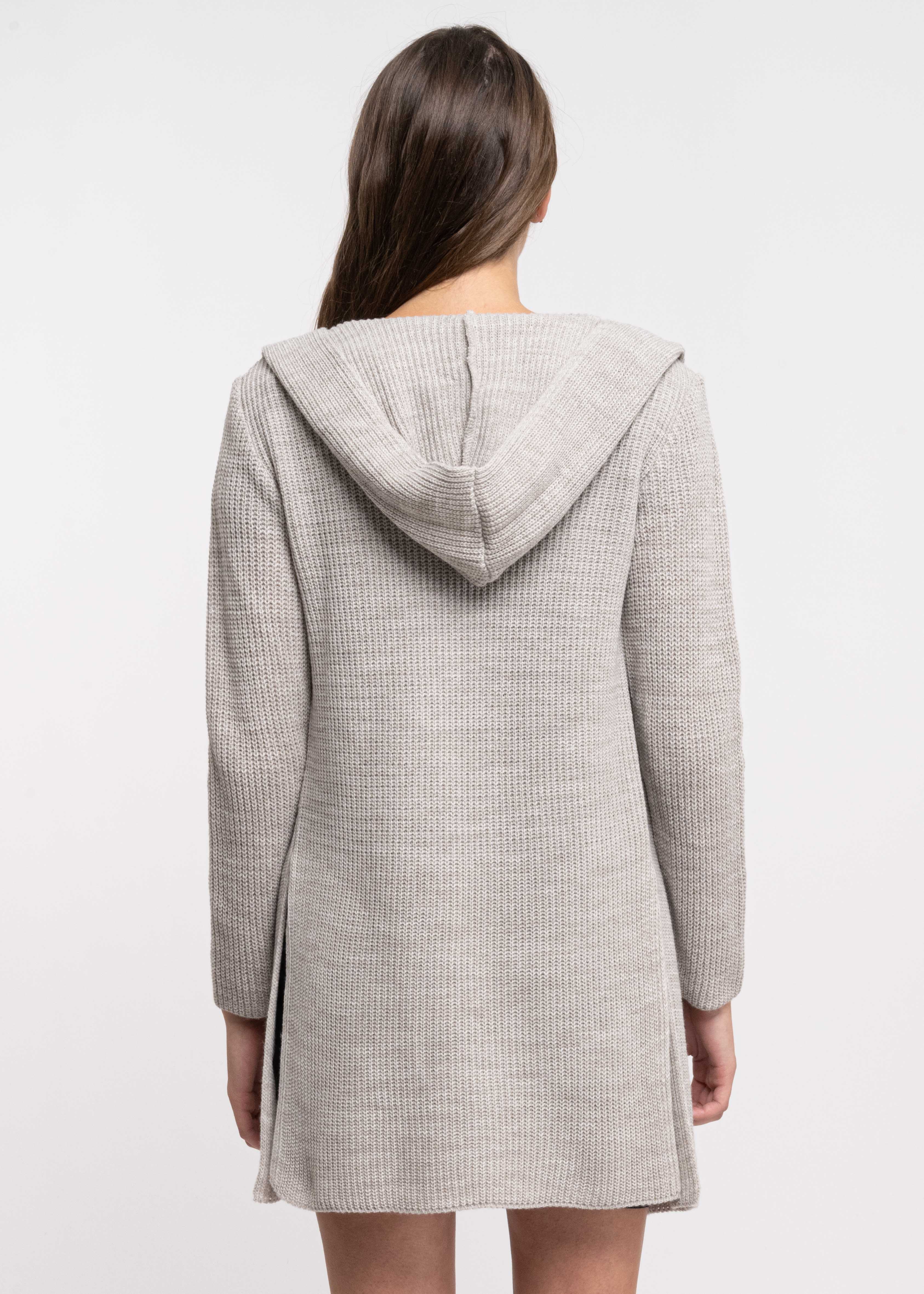 Cárdigan Gorro Abierto BEIGE