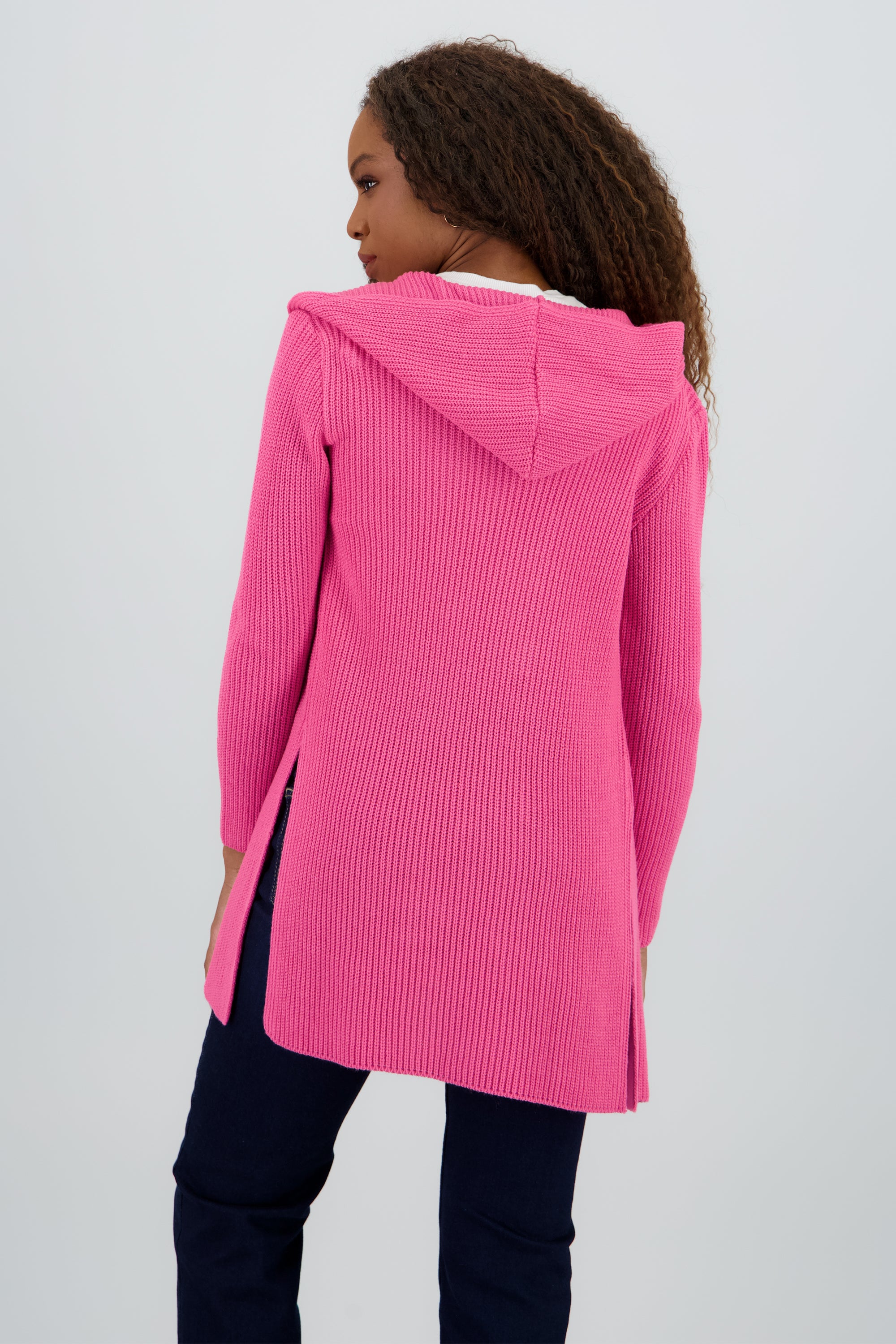 Cárdigan Gorro Abierto MAGENTA