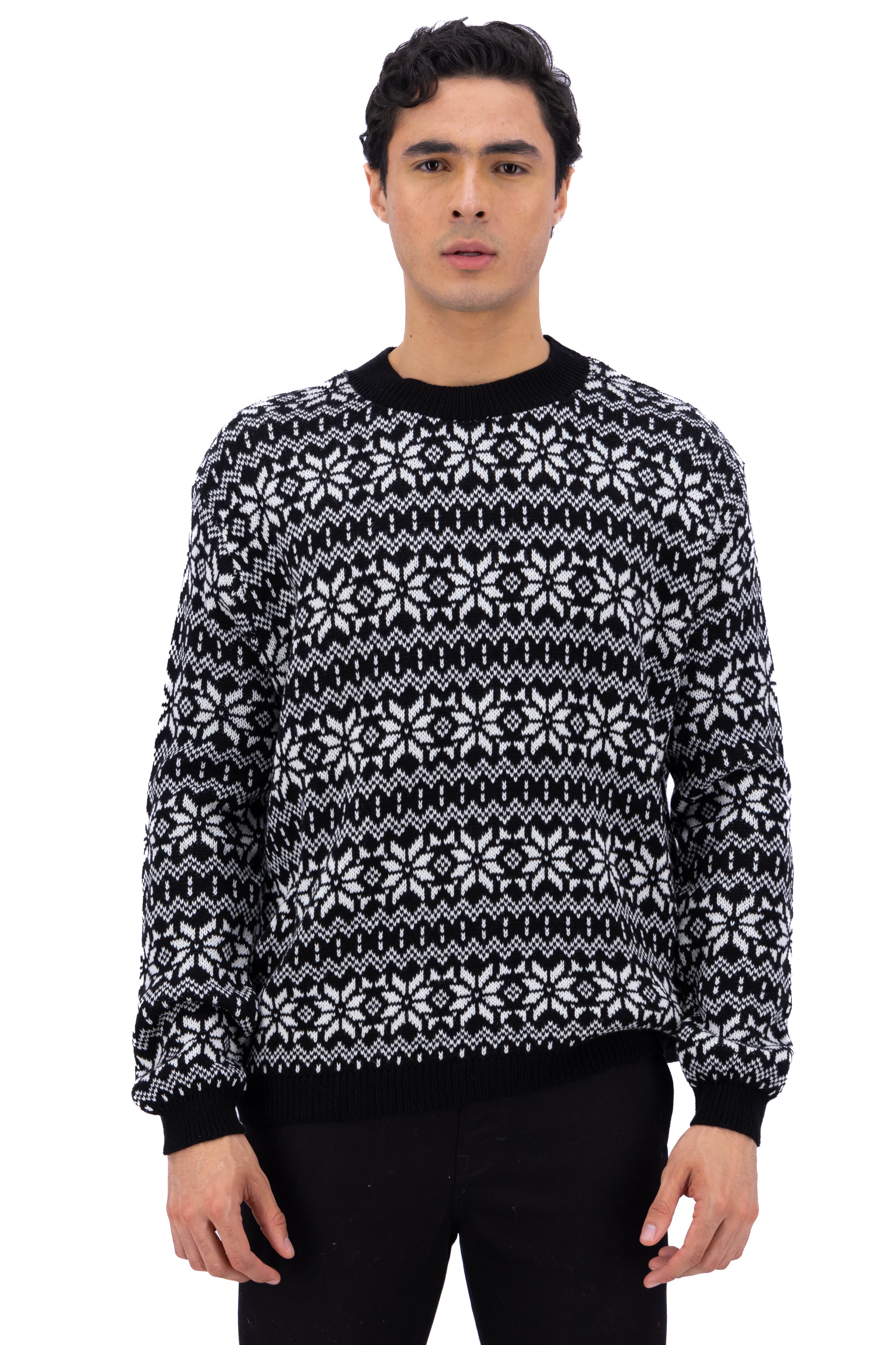 Fabric tissue sweater Black Combo