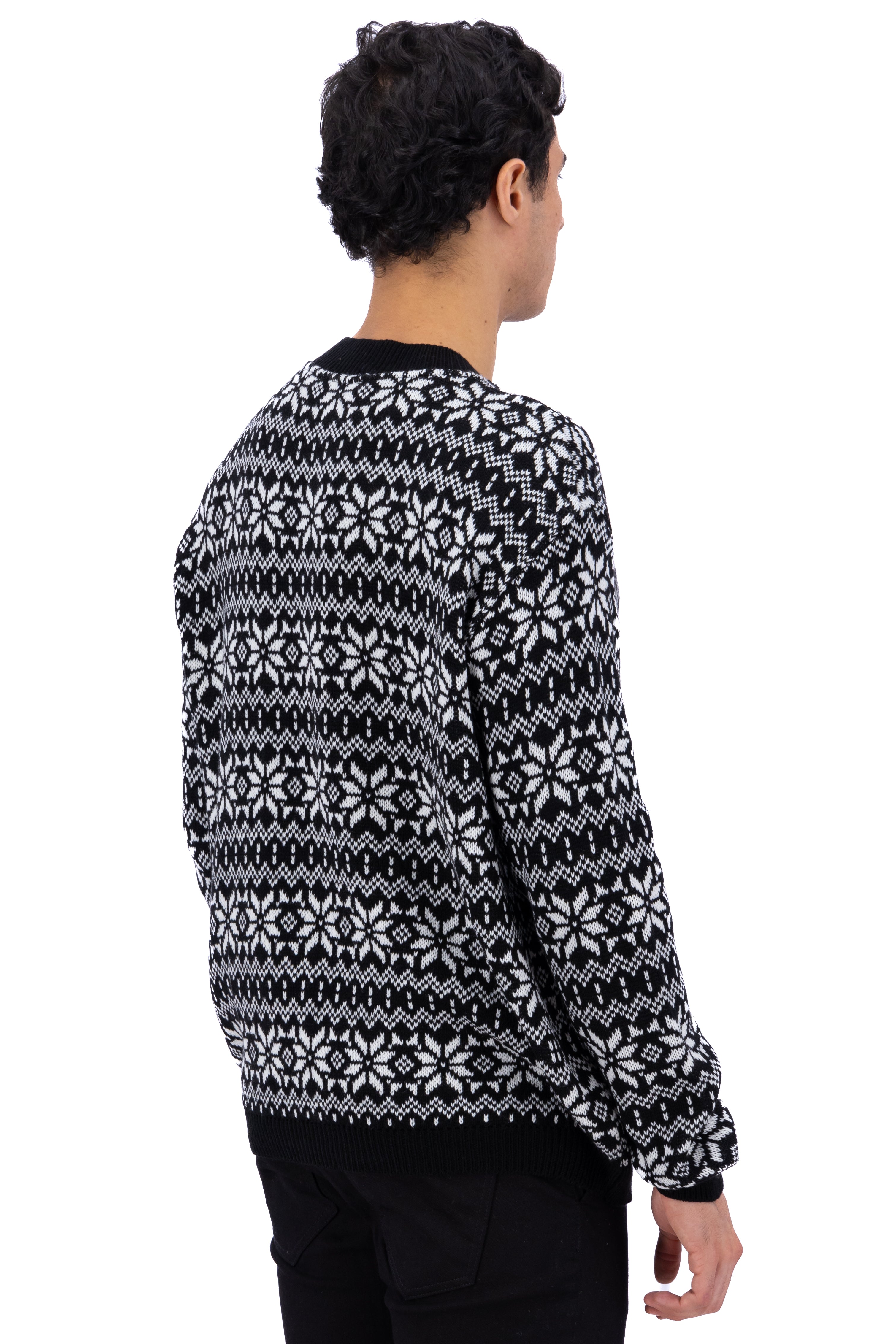 Fabric tissue sweater Black Combo