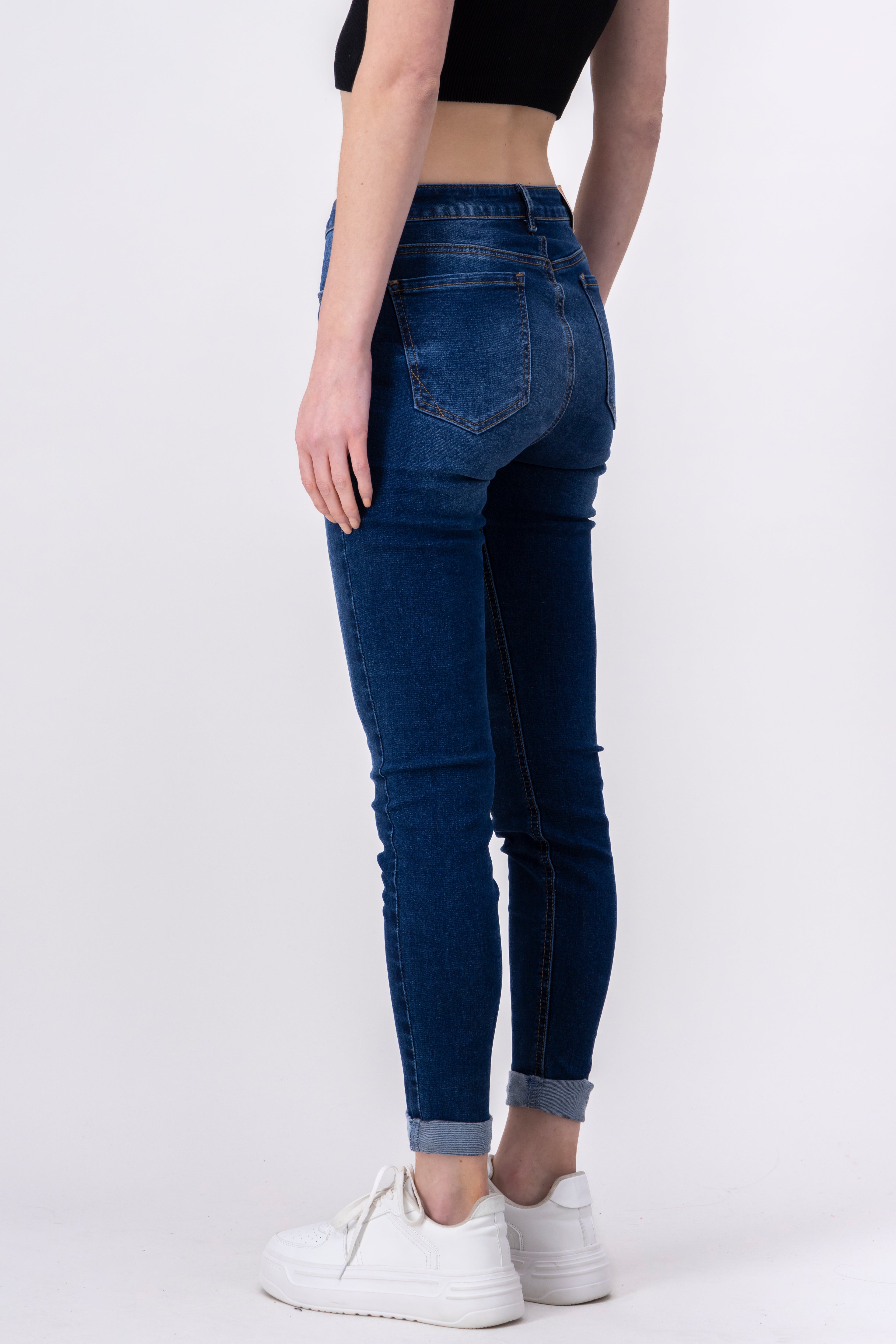 Jeans Middle Waist Dark Wash