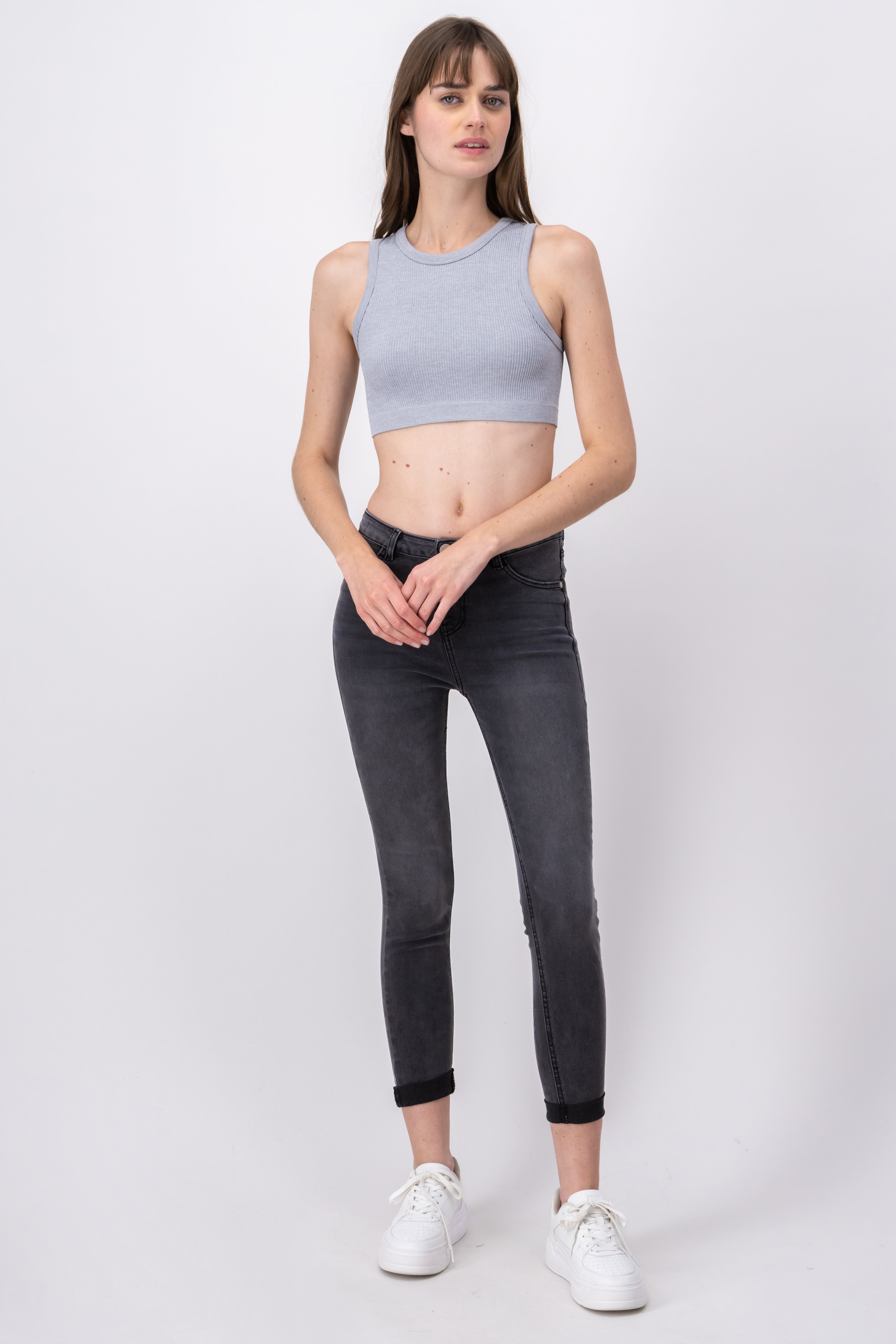 Jeans Middle Waist GREY