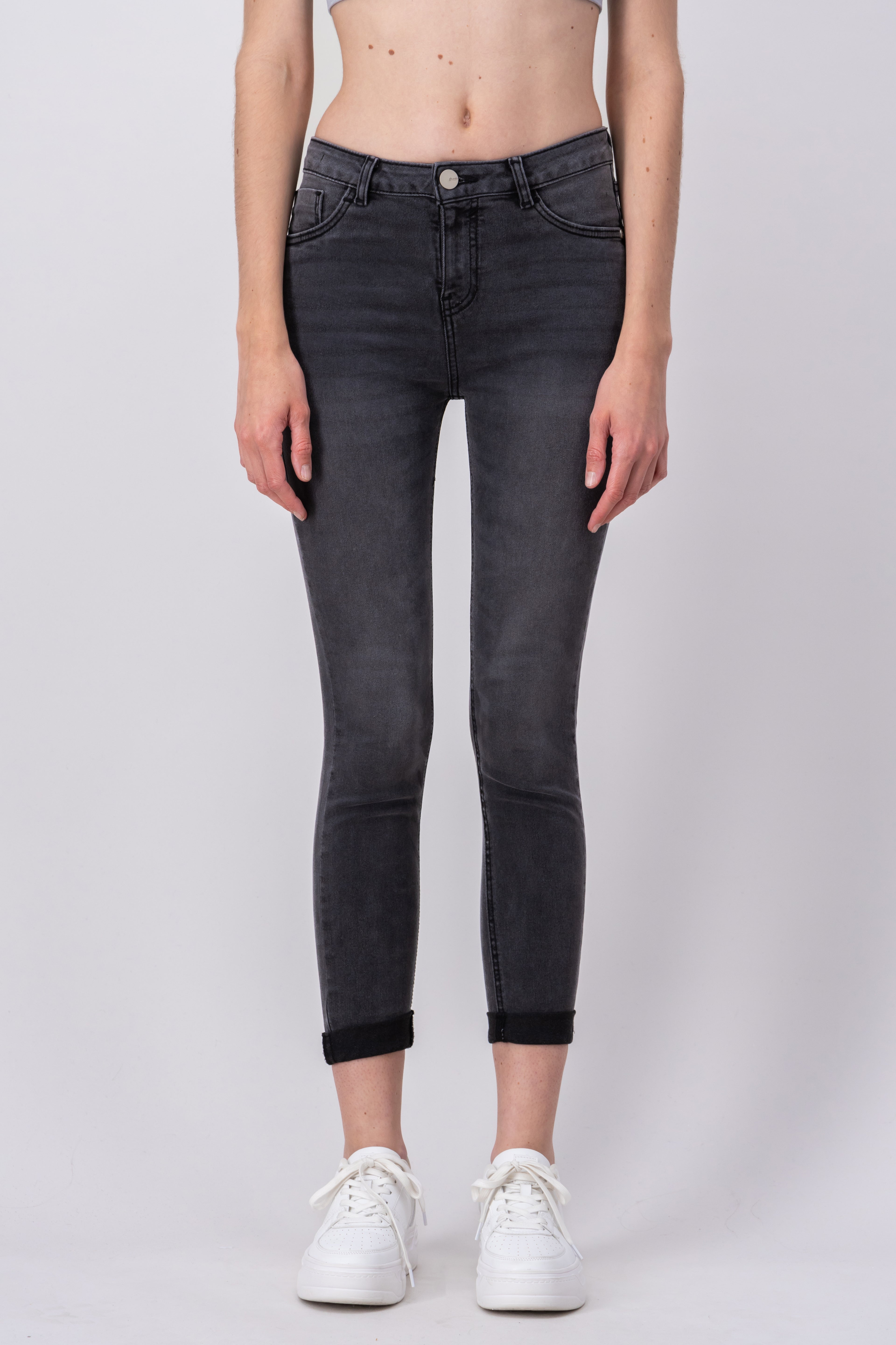 Jeans Middle Waist GREY