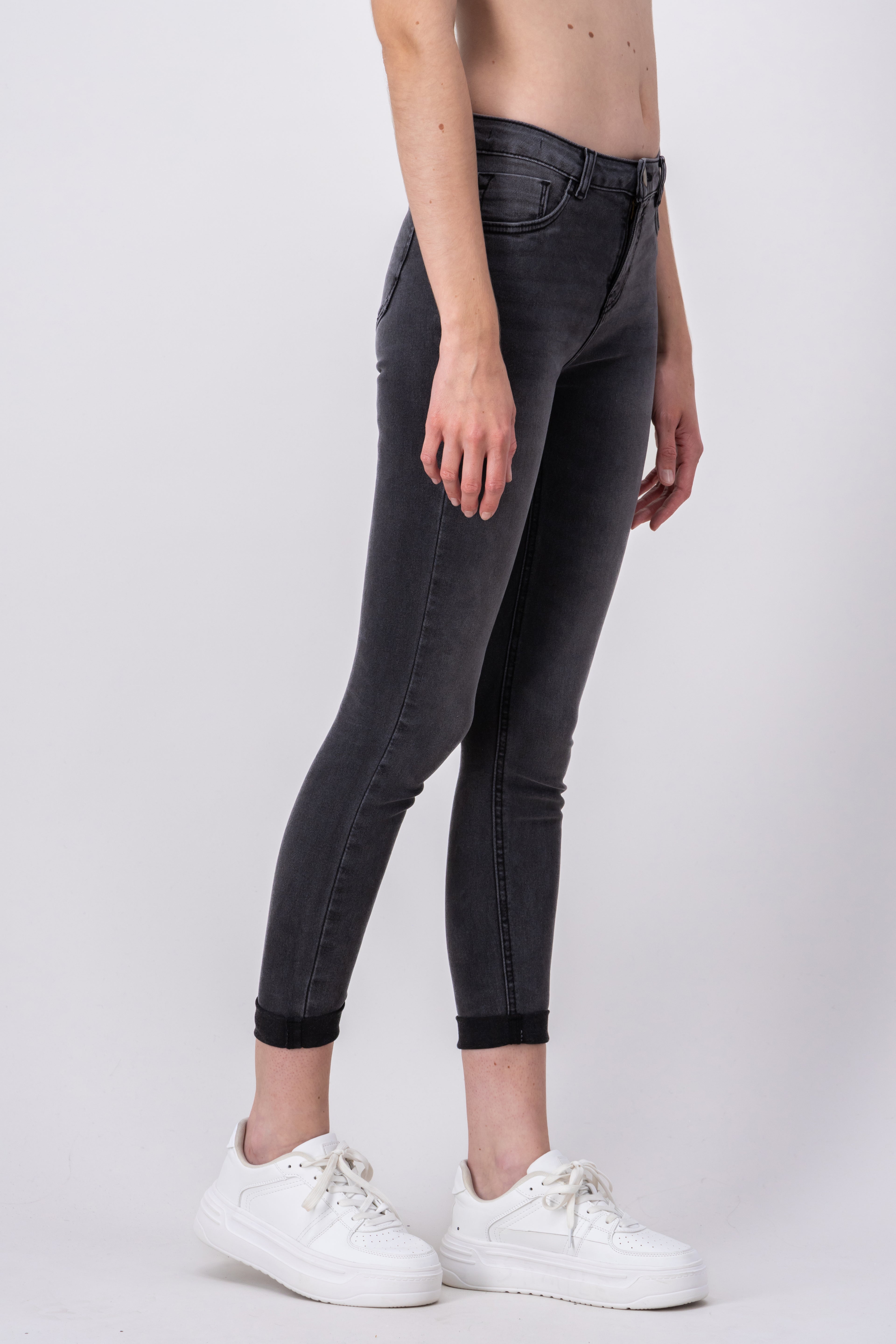 Jeans Middle Waist GREY