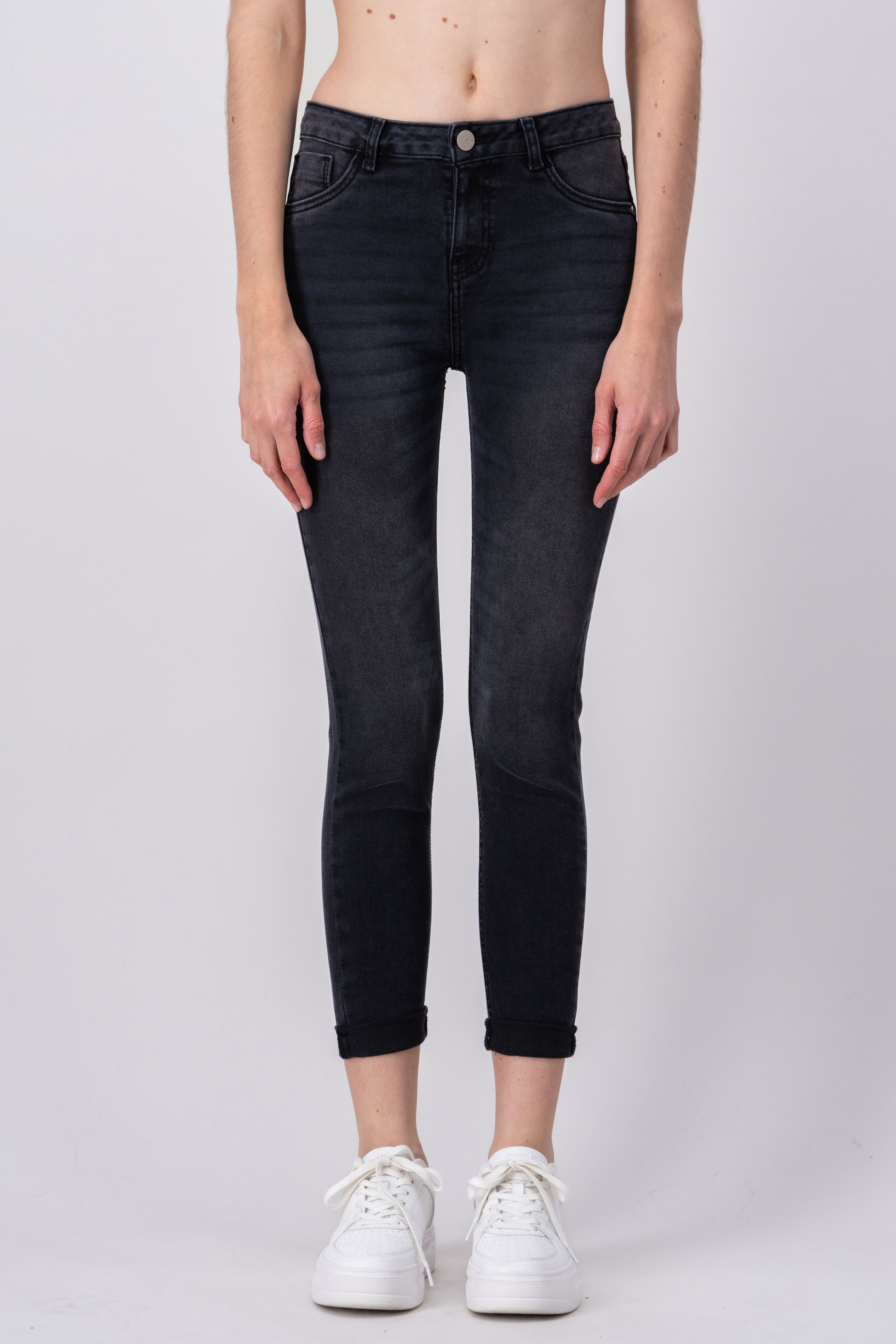 Jeans Middle Waist Dark gray