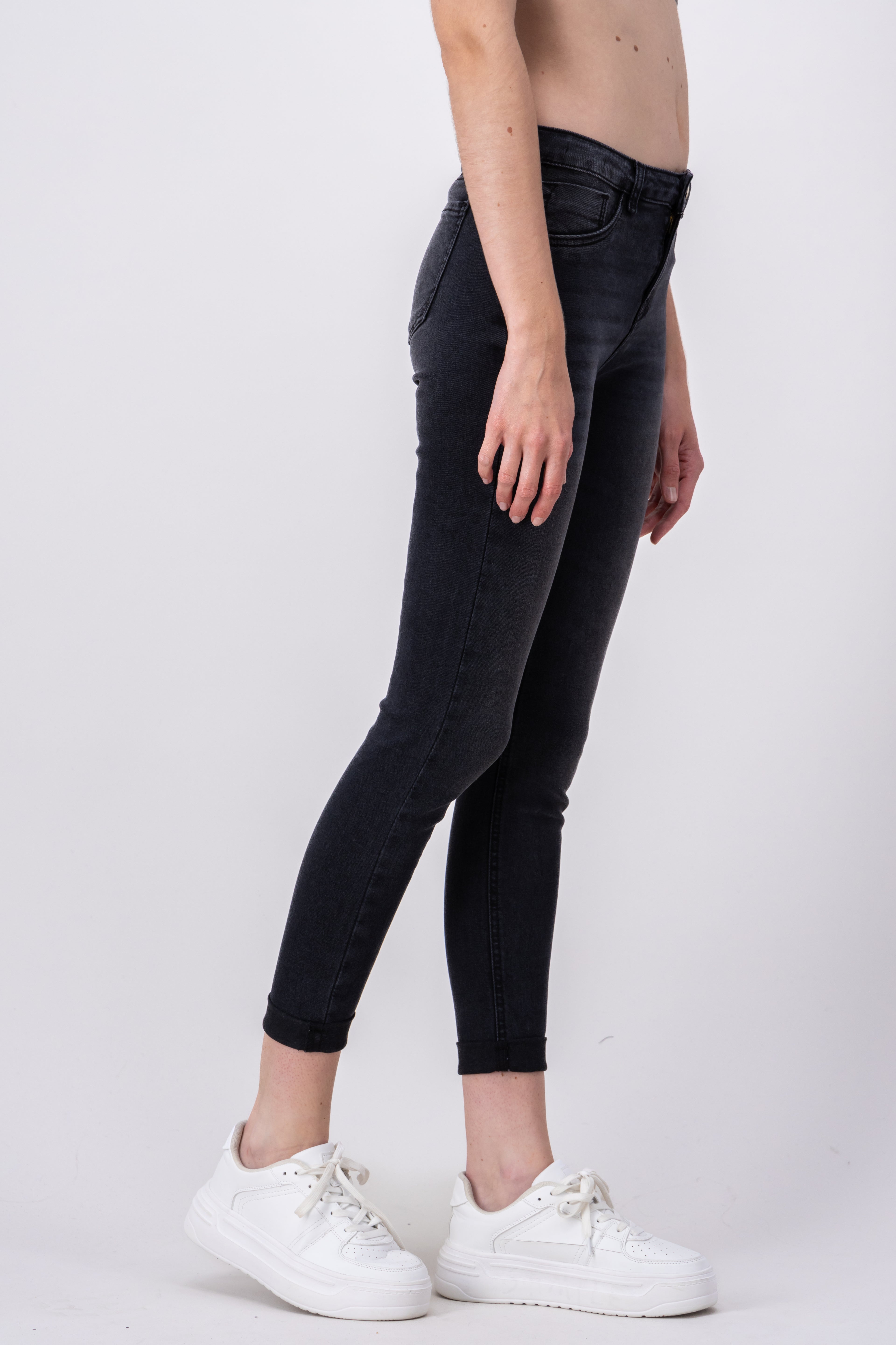 Jeans Middle Waist Dark gray