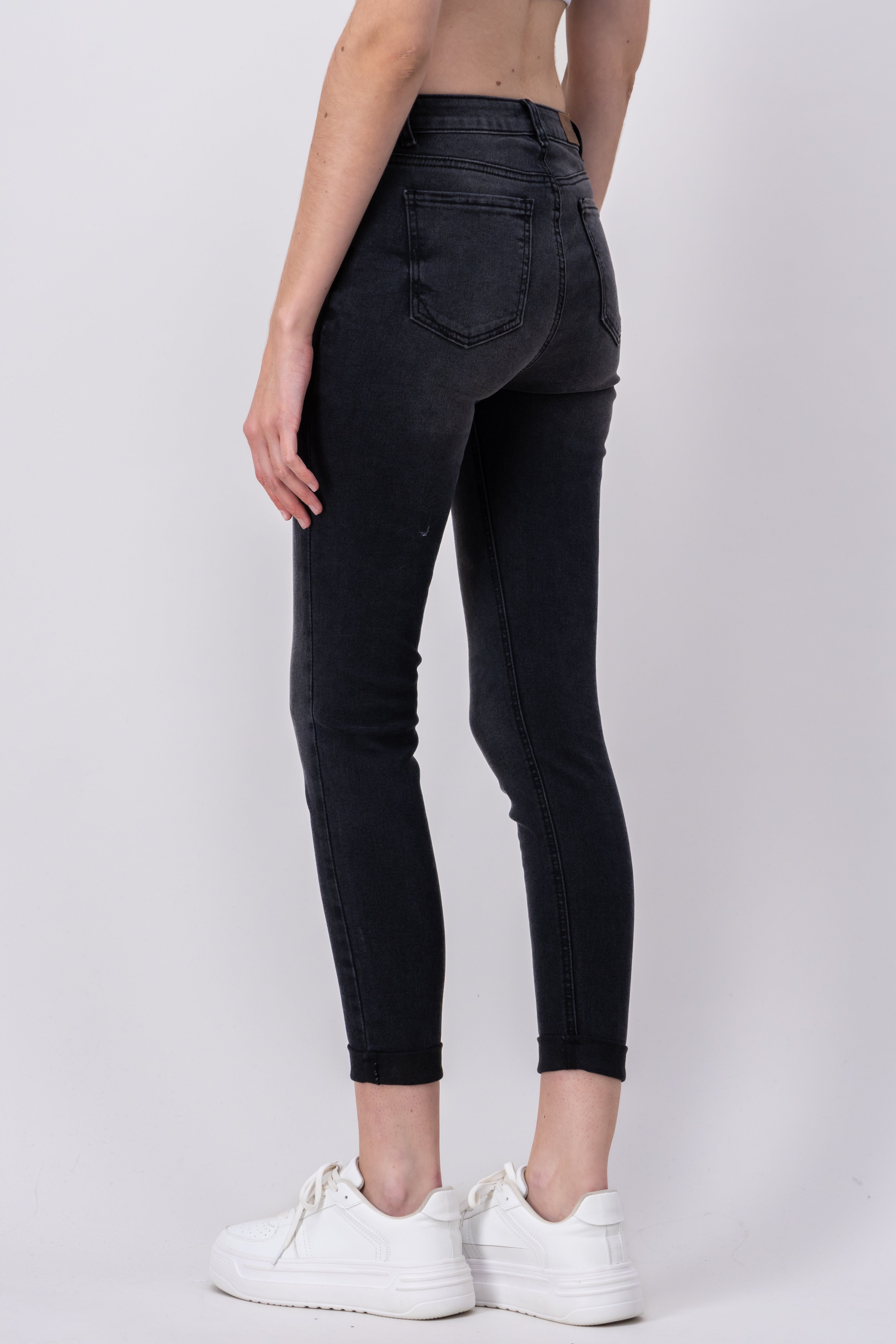 Jeans Middle Waist Dark gray