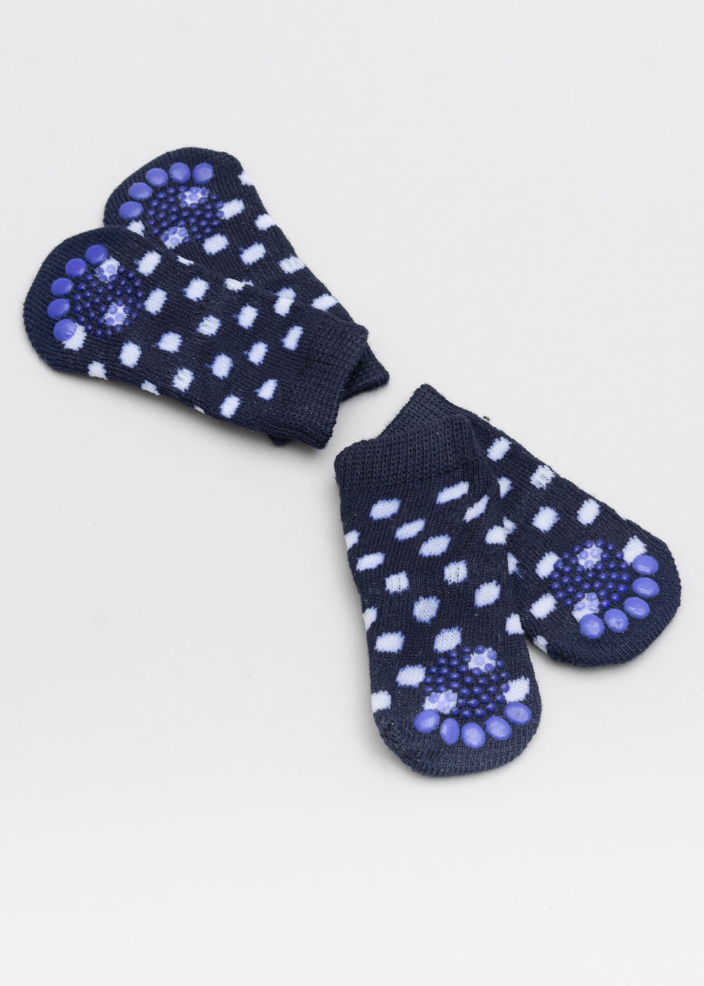 Calcetines mascota lunares AZUL