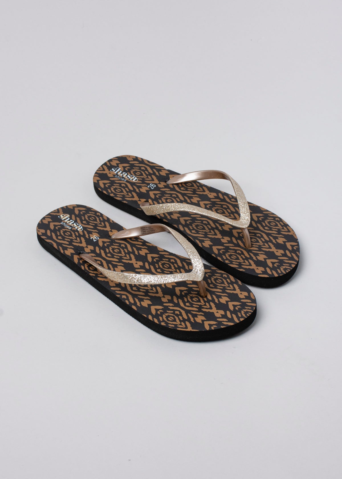 FLIP FLOP TRIBAL ROMBOS BLACK