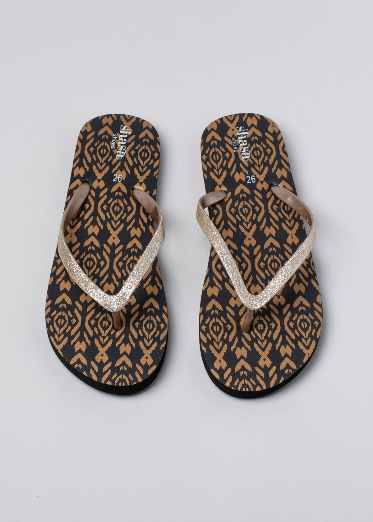 FLIP FLOP TRIBAL ROMBOS BLACK