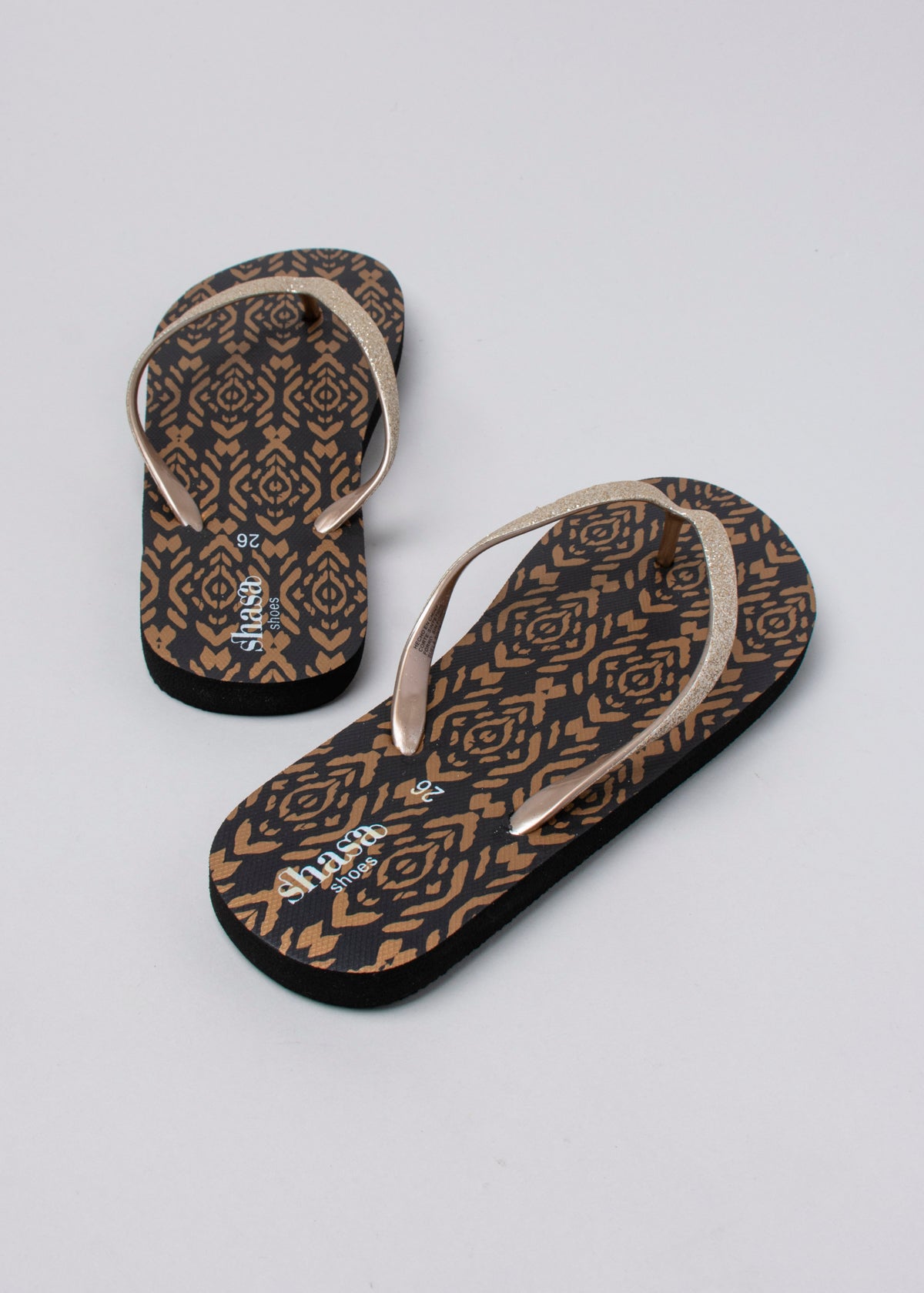 FLIP FLOP TRIBAL ROMBOS BLACK