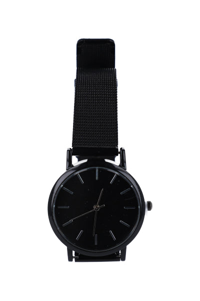 Metal Correa clock BLACK