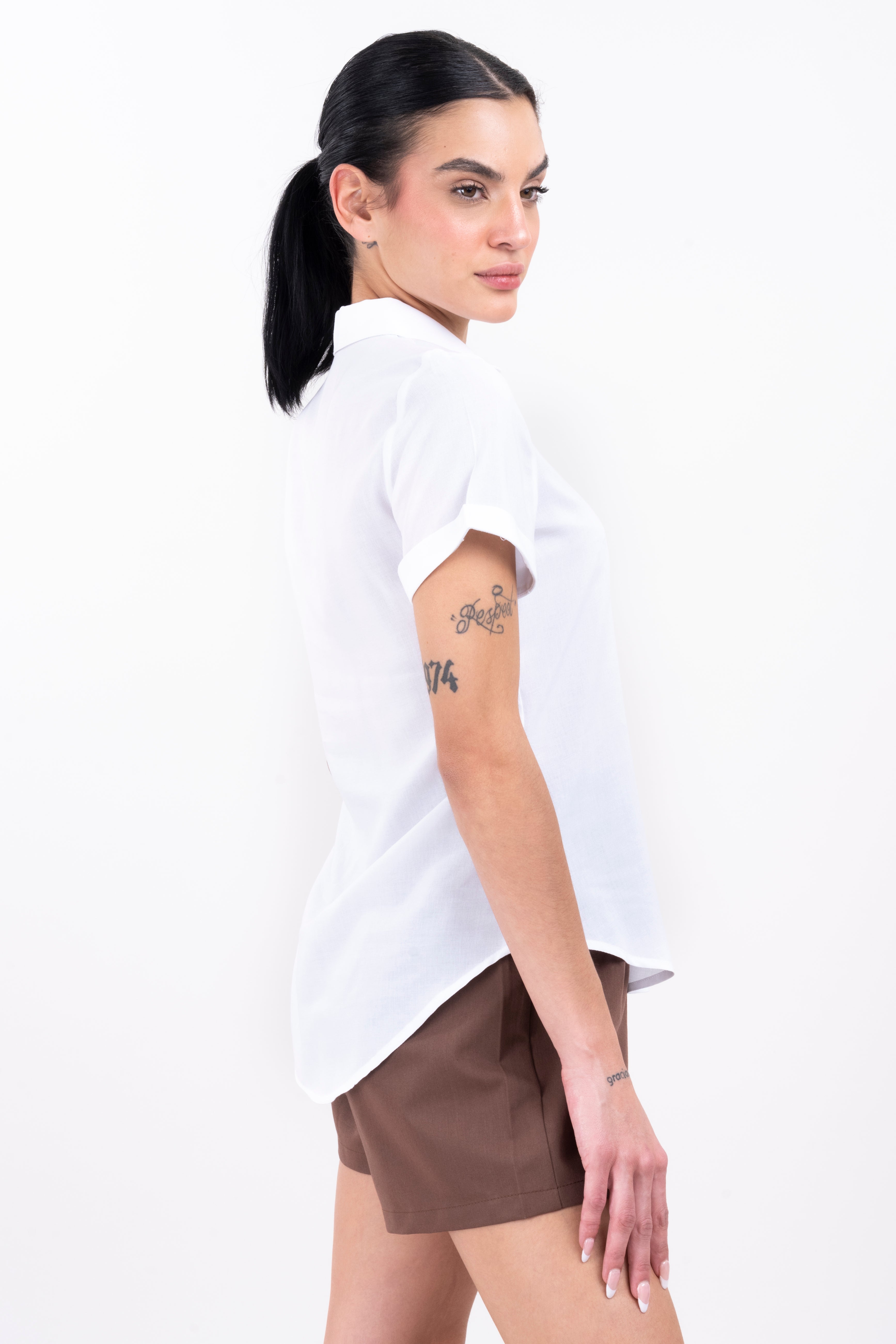 Camisa Manga Corta BLANCO